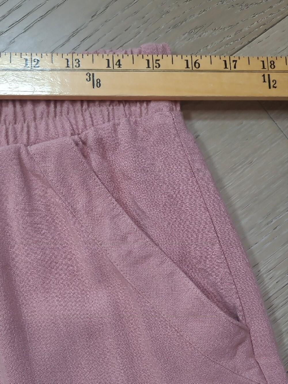EUC Sienna Sky Wide Leg Pants Women's sz XL Dusty Rose Linen Blend Pull On Pant - Picture 7 of 12